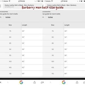 burberry belt size 28|burberry men's belt size chart.